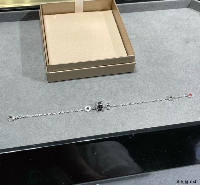 Bvlgari B.zero1 चांदी और काला सिरेमिक कंगन 7