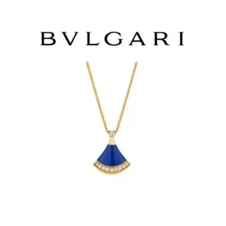 Bvlgari Divas' Dream قلادة مع إنامل أزرق وماس