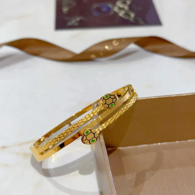 Bvlgari Gold Enamel Turtle Motif Hinged Bangle Bracelet 3