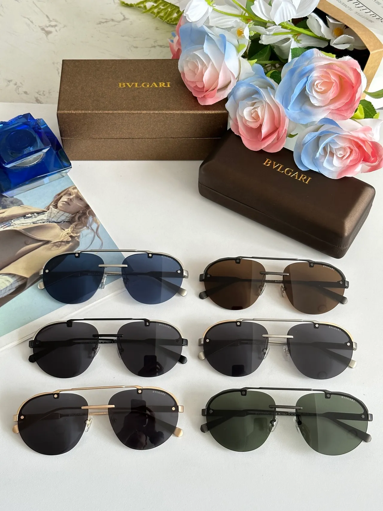 Bvlgari Octo Finissimo Black Silver Aviator-Style Shield-Shaped Lenses Sunglasses 9