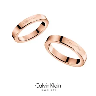 Calvin Klein Engraved Rose Gold Minimalist Ring 4