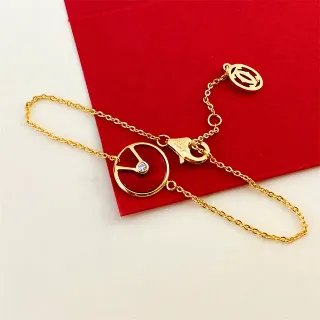 Cartier Juste un Clou Red Enamel Diamond Bracelet