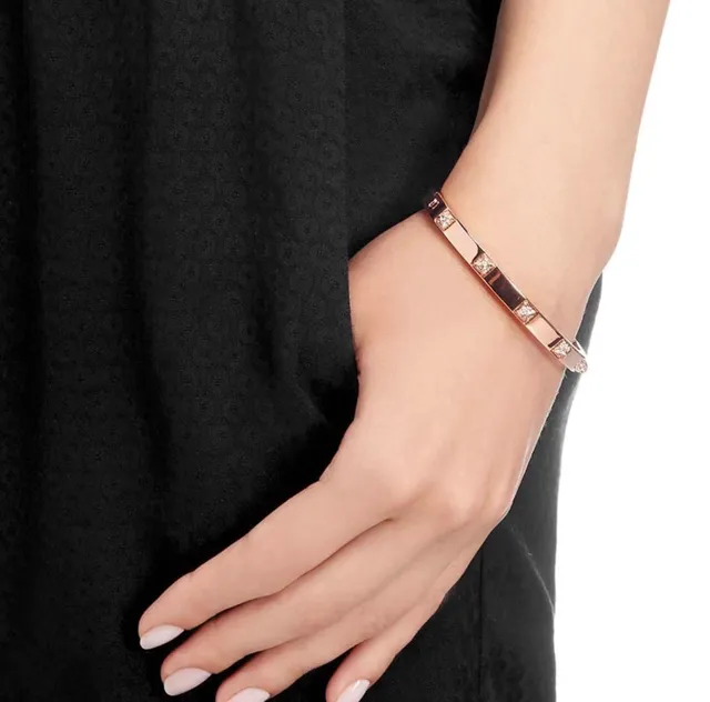 Cartier Juste un Clou Ouro Rosa Pavé Diamantes Pulseira 2