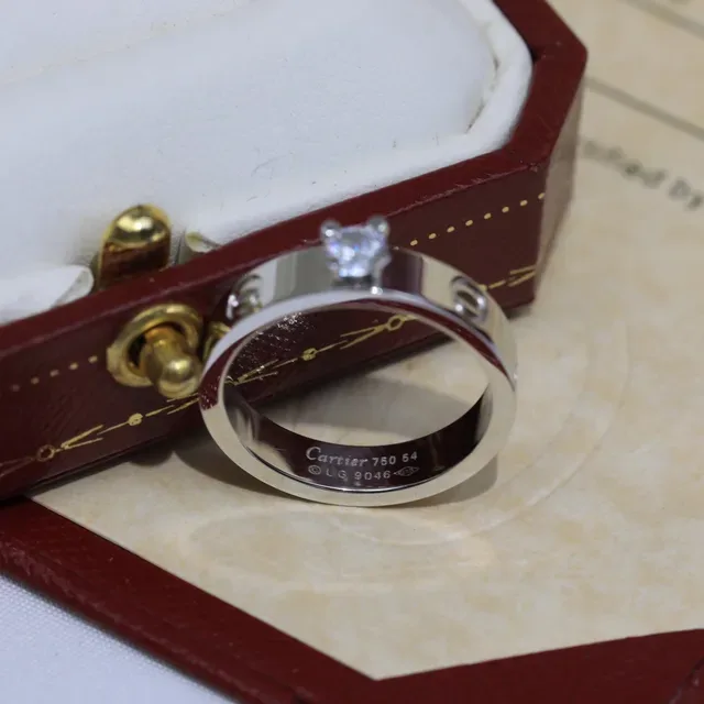 Cartier Love Ring Yellow Gold Rose Gold White Gold Rings 2
