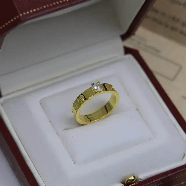 Cartier Love Ring Yellow Gold Rose Gold White Gold Rings 3