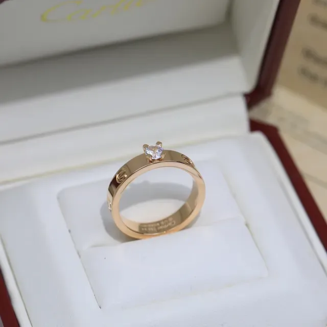 Cartier Love Ring Yellow Gold Rose Gold White Gold Rings 4