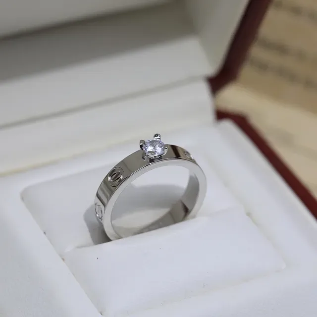 Cartier Love Ring Yellow Gold Rose Gold White Gold Rings 5