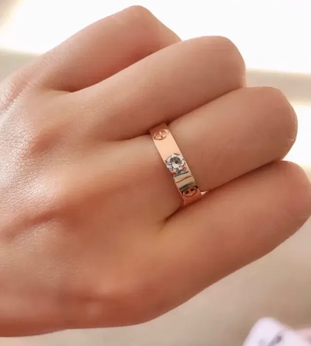 Cartier Love Ring Yellow Gold Rose Gold White Gold Rings 8