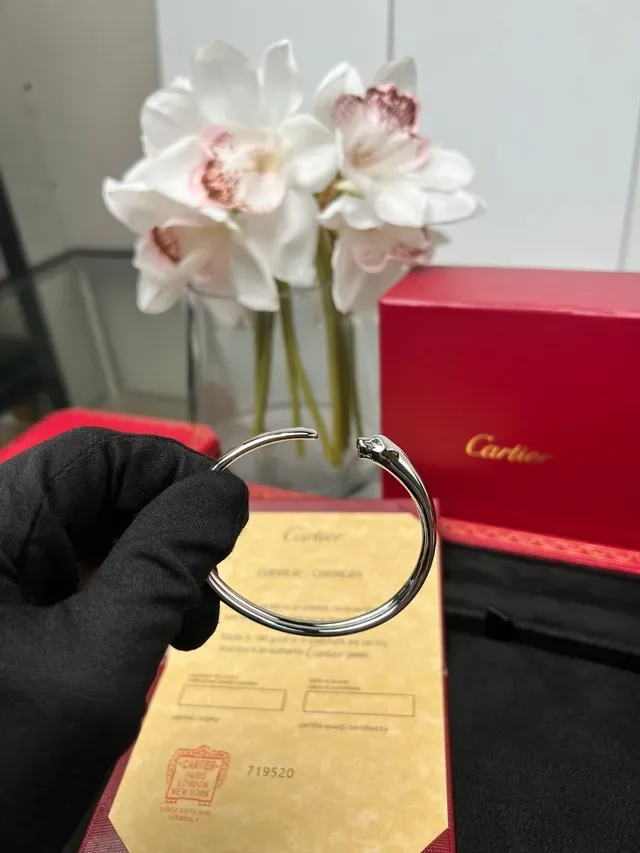 Cartier Panthère Double Panther Head Open Bangle Bracelet 5