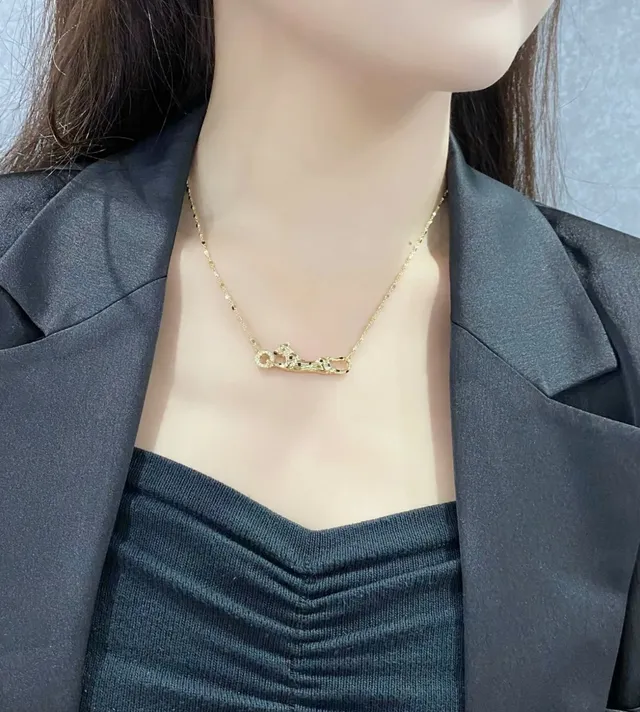 Cartier Panthère Panther Motif Beaded Chain Necklace 8