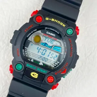 Casio G-Shock DW-5600 Black Red Green Sports Watch