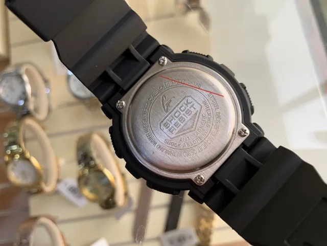 Casio G-Shock GA-100 Black Red Yellow Sports Watch 3