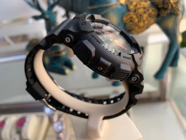 Casio G-Shock GA-100 Black Red Yellow Sports Watch 4