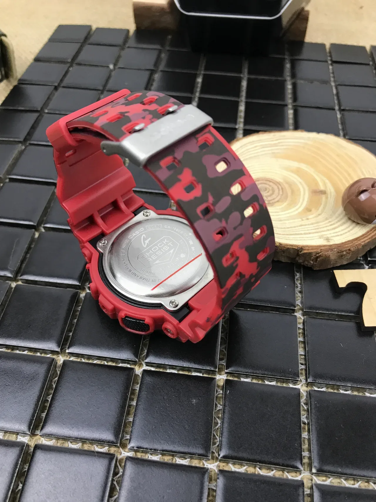 Casio G-Shock GA-100 迷彩橙色 运动手表 8