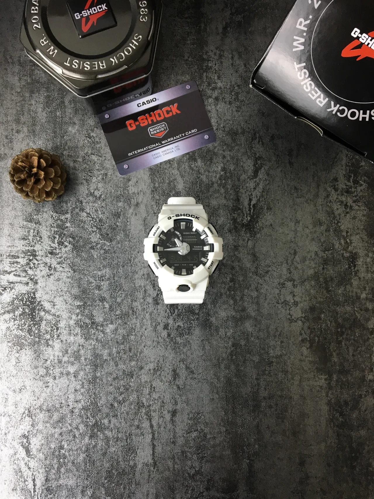 Casio G-Shock GA-100 White Resin Sports Watch 2