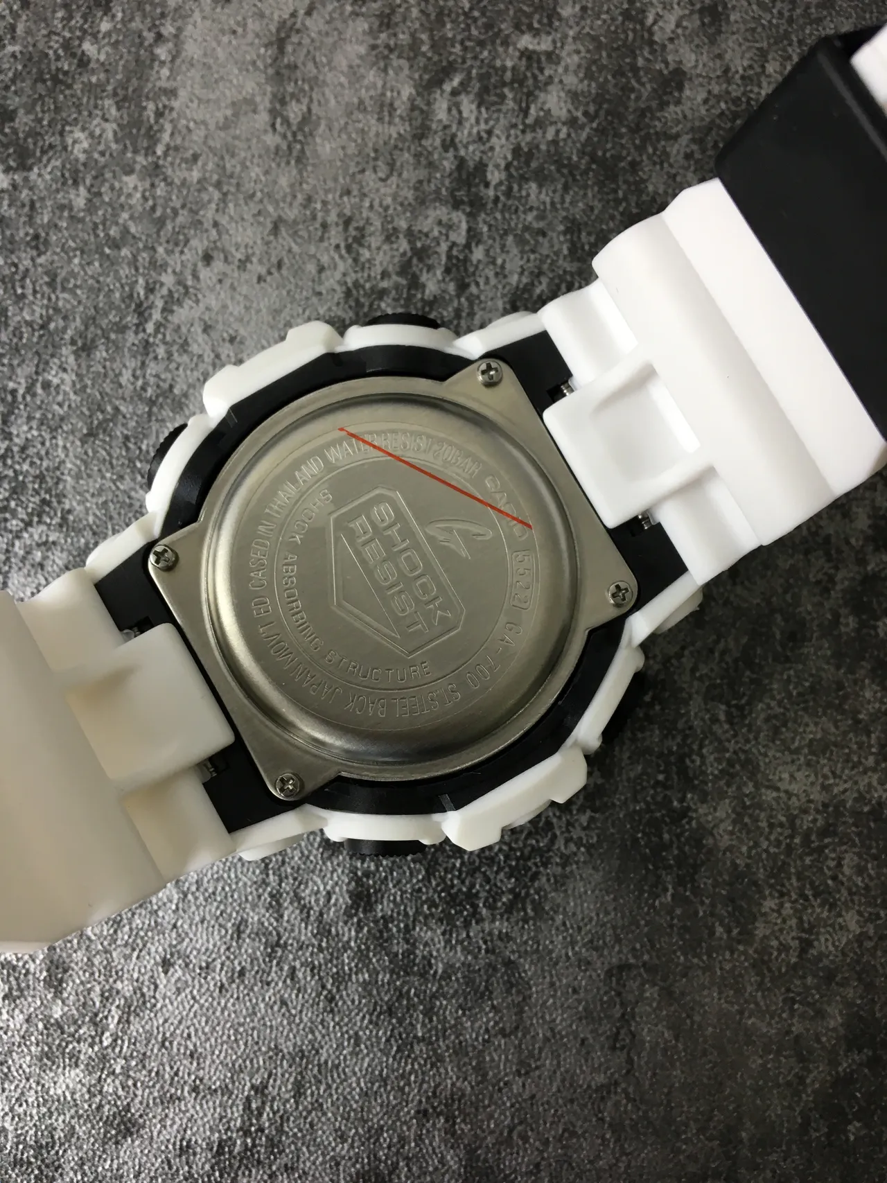 Casio G-Shock GA-100 White Resin Sports Watch 3