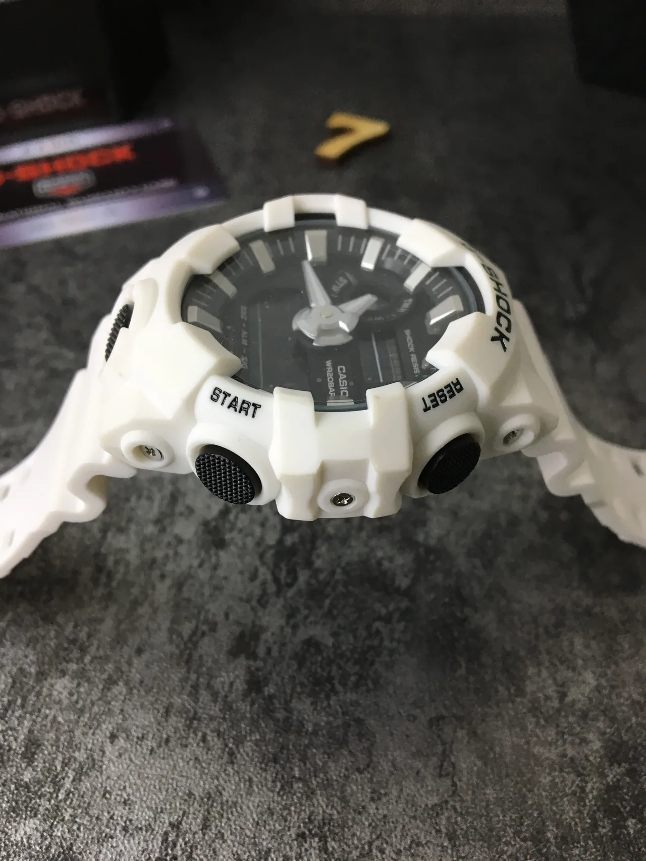Casio G-Shock GA-100 White Resin Sports Watch 4