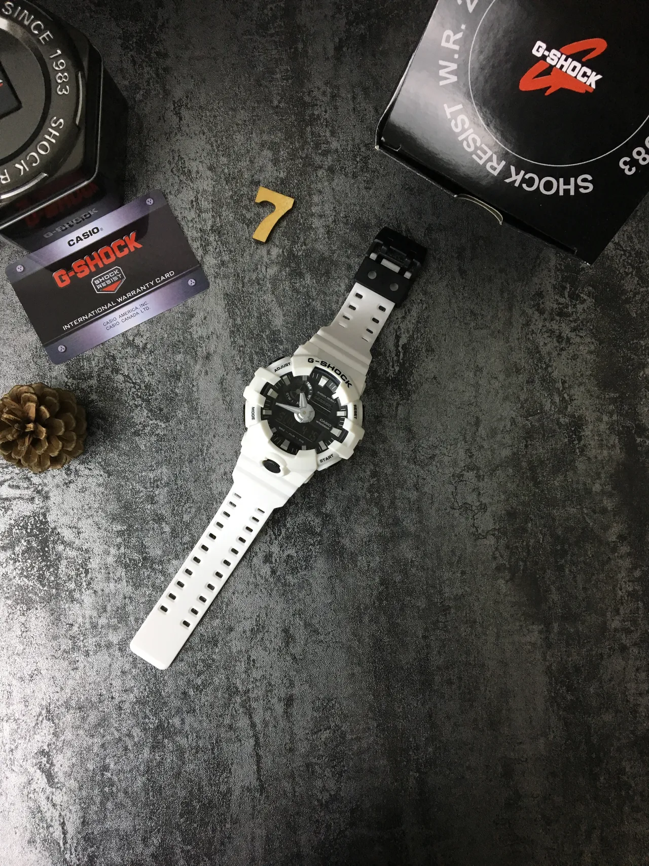 Casio G-Shock GA-100 White Resin Sports Watch 6