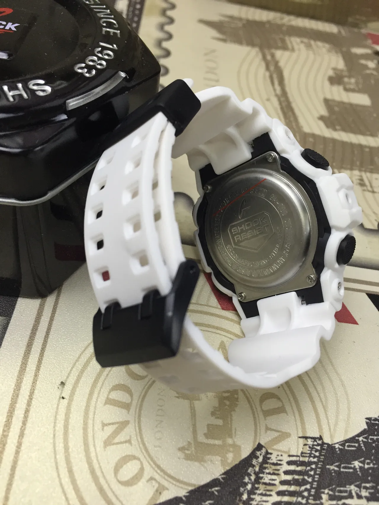 Casio G-Shock GA-100 White Resin Sports Watch 8