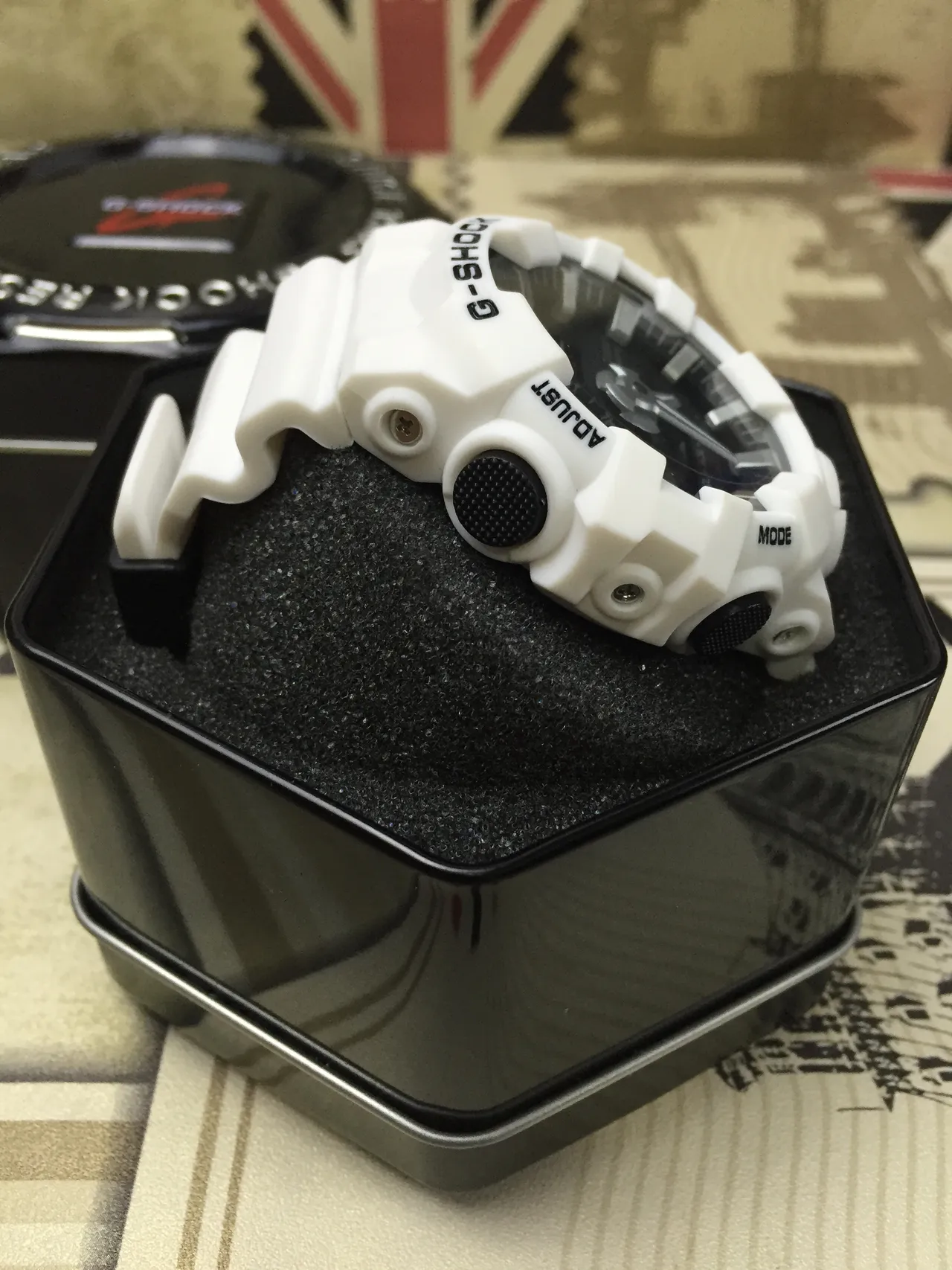 Casio G-Shock GA-100 White Resin Sports Watch 9