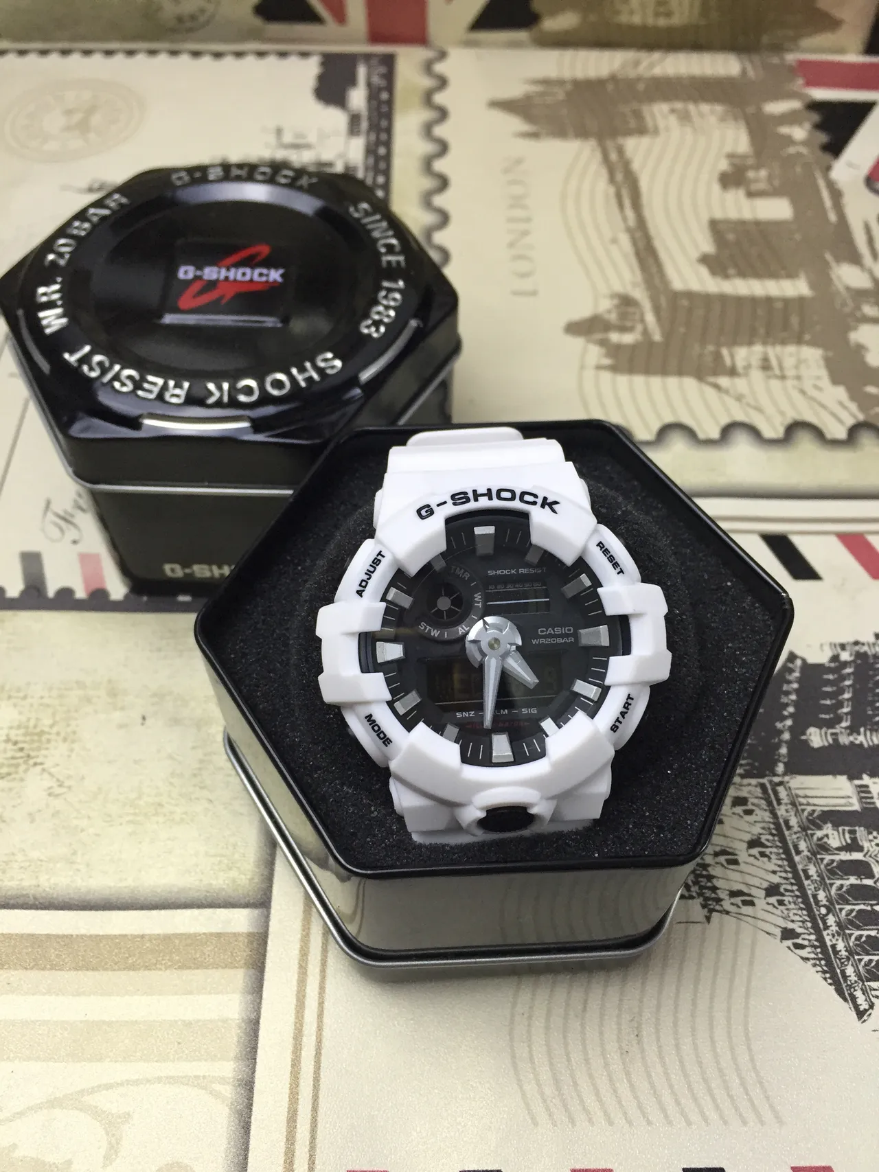 Casio G-Shock GA-100 White Resin Sports Watch 11