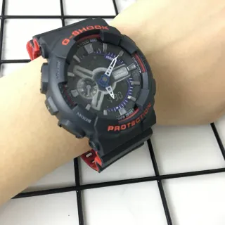 Casio G-Shock GA-110 Black and Red Sports Watch