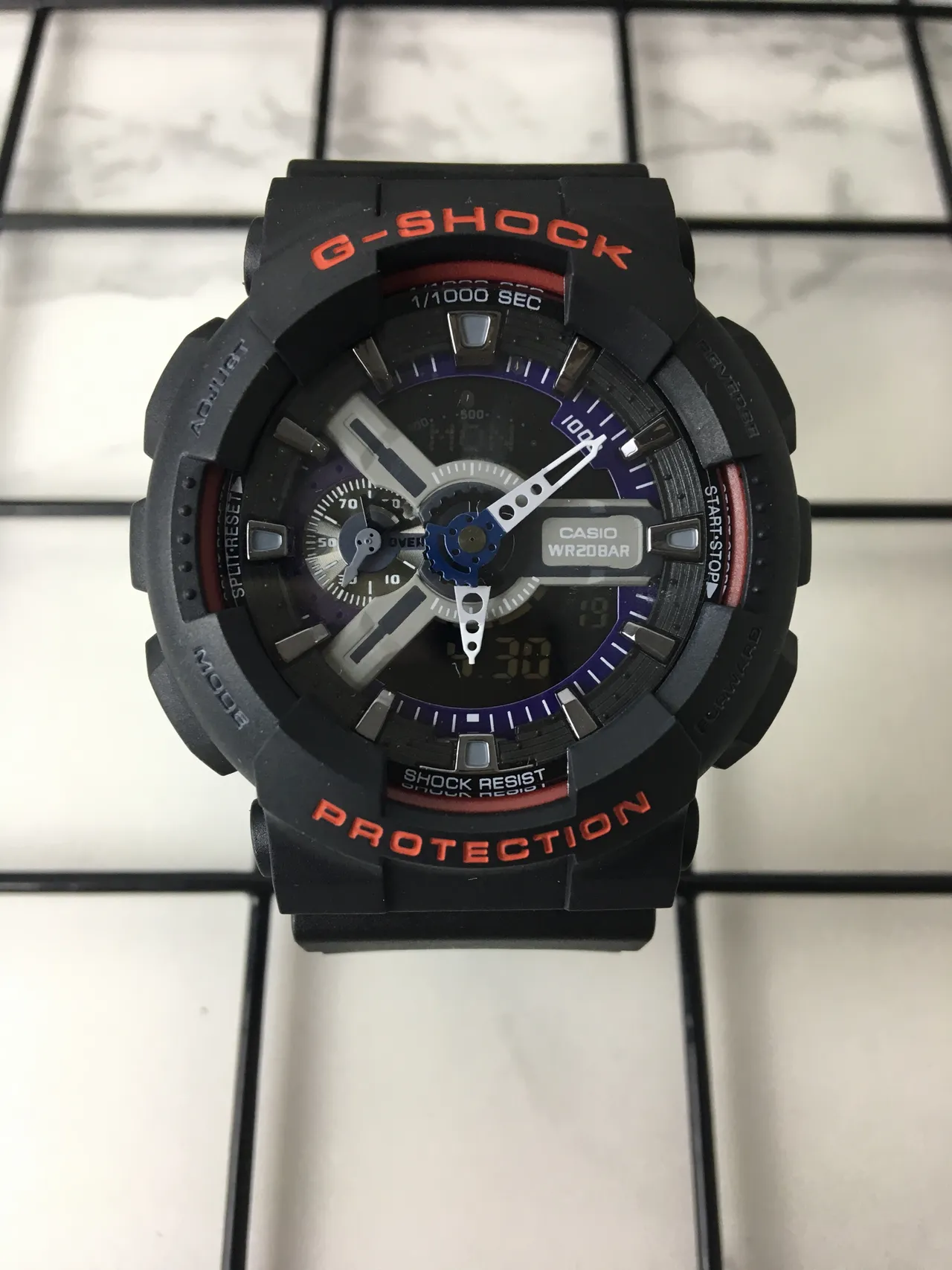 Casio G-Shock GA-110 Black and Red Sports Watch 3