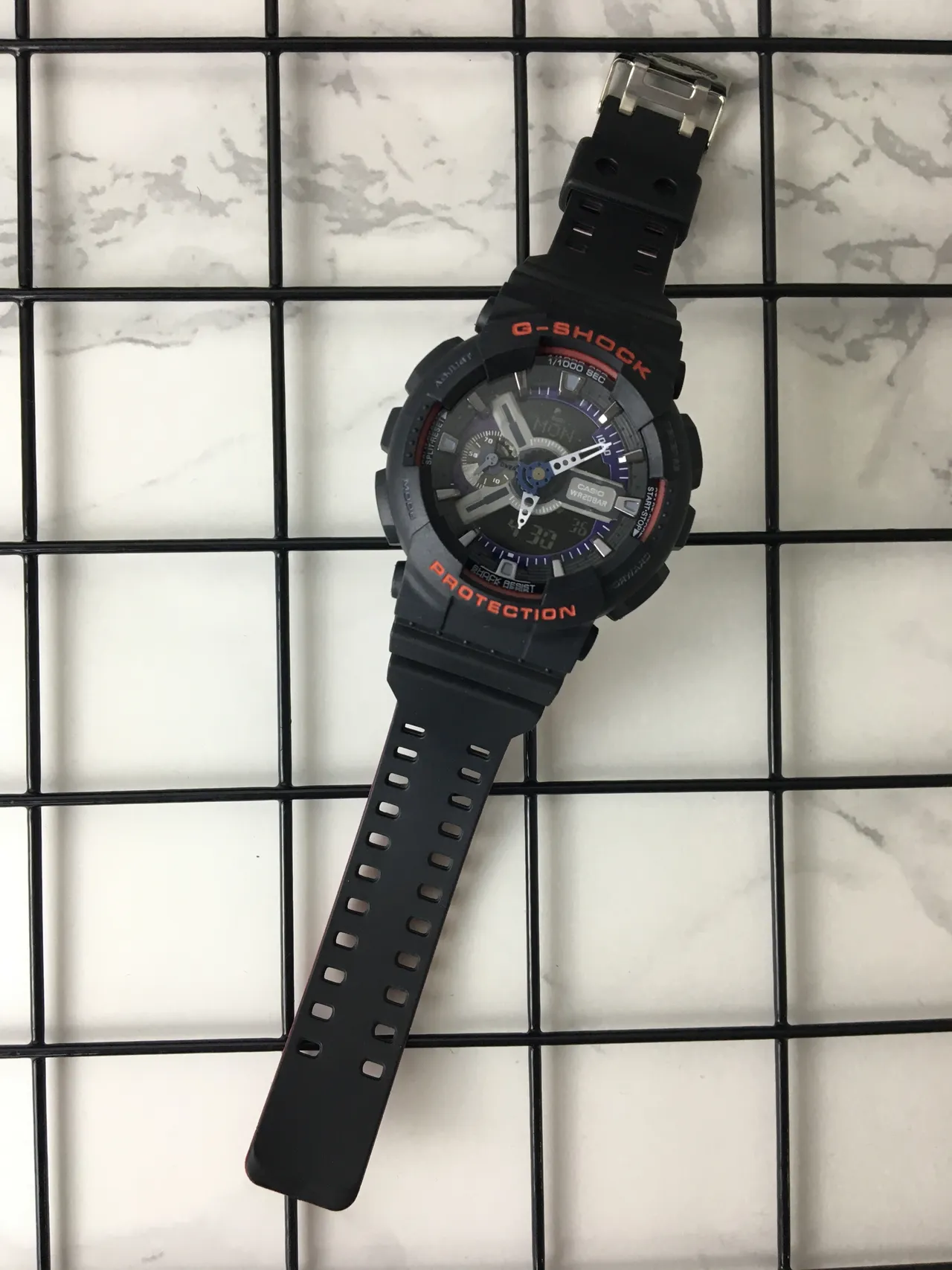 Casio G-Shock GA-110 Black and Red Sports Watch 6