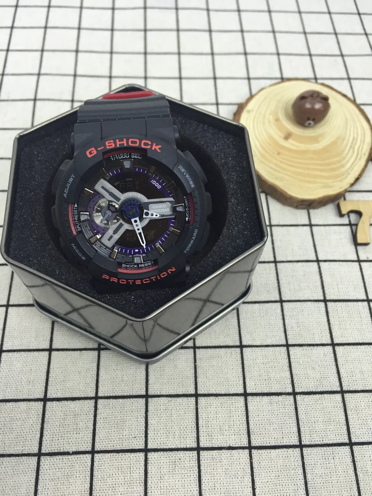 Casio G-Shock GA-110 Black and Red Sports Watch 10
