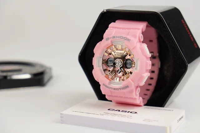 Casio G-Shock GA-110 পিঙ্ক রোজ গোল্ড অ্যানালগ-ডিজিটাল স্পোর্টস ঘড়ি 5