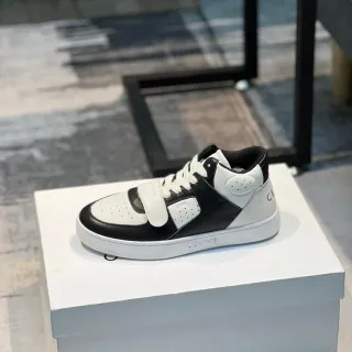 Celine CT-01 Two-Tone Perforated Leather High-Top Lifestyle Sneakers