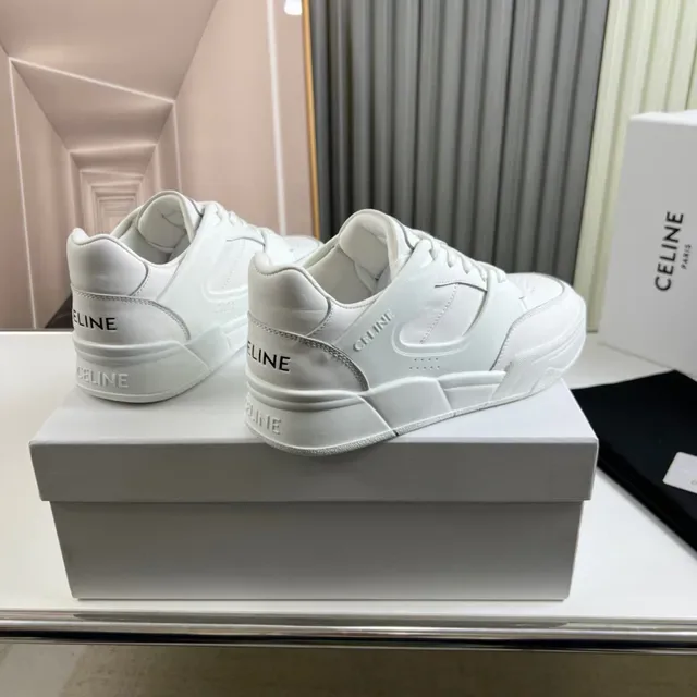 Celine CT-01 Z Trainer Sneakers Lifestyle Monocromáticas Blancas 6