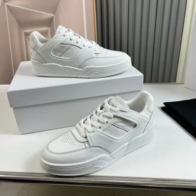 Celine CT-01 Z Trainer Sneakers Lifestyle Monocromáticas Blancas 7
