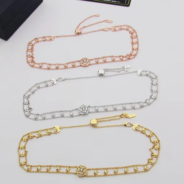 Chanel Camélia Choker ton argent Pavé gemmes collier 6