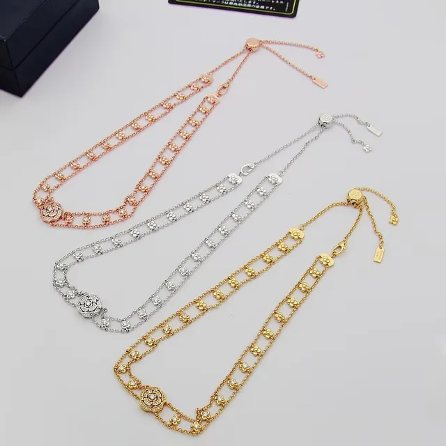 Chanel Camélia Choker ton argent Pavé gemmes collier 7
