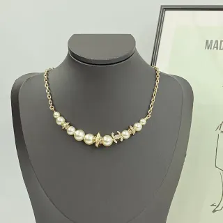 Chanel CC মুক্তা মালা সোনার চেইন মালা
