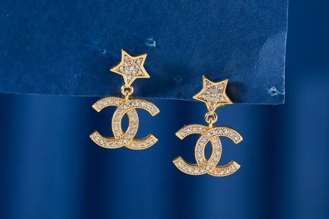 Chanel CC Star Boucles d'Oreilles à Cristal Pavé 7