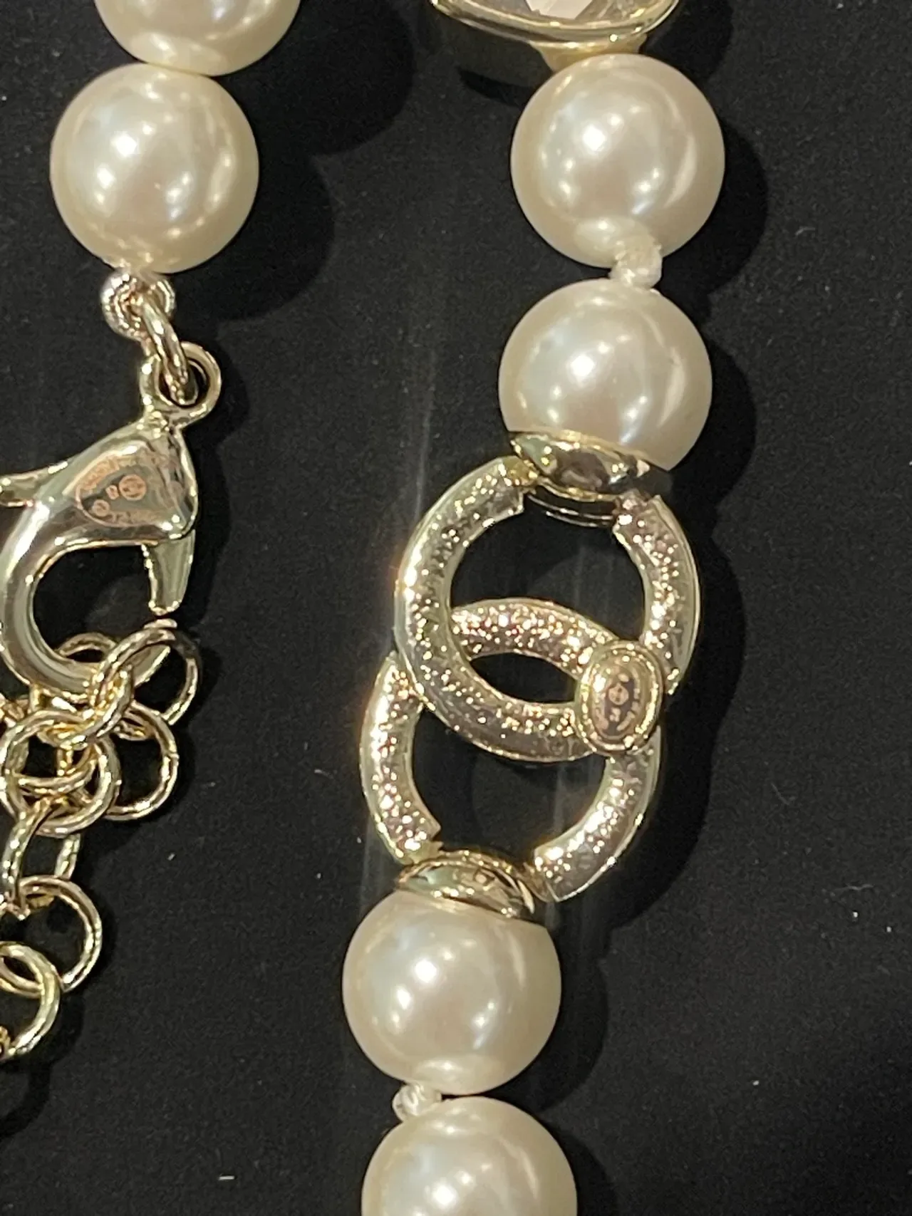 Chanel Pearl and Crystal CC Logo Necklace 3