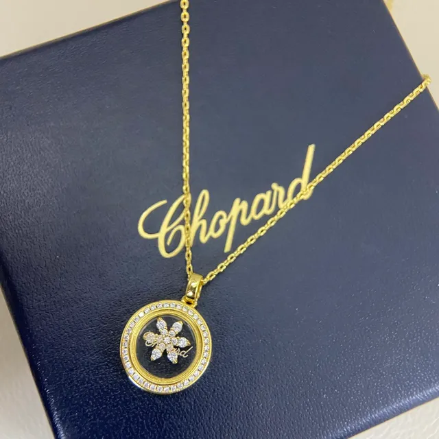 Chopard Collar de Colgante Rotatorio de Locket de Copo de Nieve Feliz 2