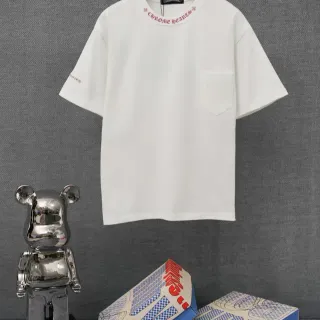 Chrome Hearts Embroidered Collar White T-Shirt