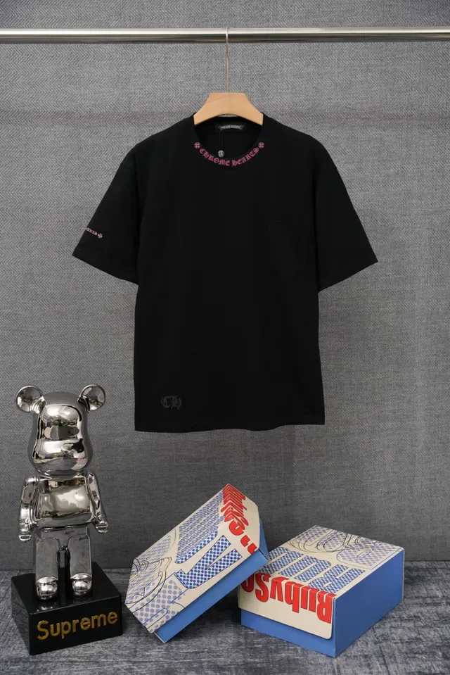 Chrome Hearts 刺绣领白色T恤 3
