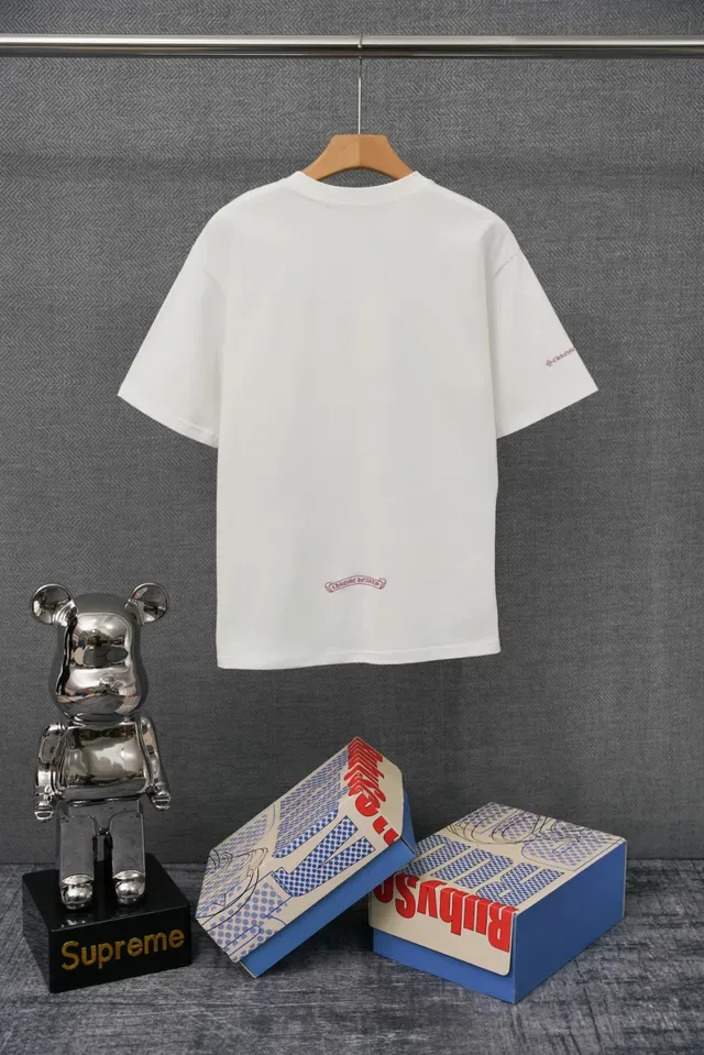 Chrome Hearts 刺绣领白色T恤 4