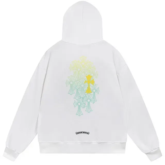 Chrome Hearts Floral-Cross Graphic Black Hoodie 3