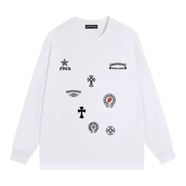 Chrome Hearts Multi-Logo Embroidered Black Crewneck Sweater 3