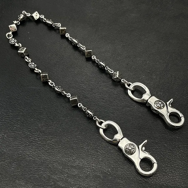 Chrome Hearts Colier Chaîne Starburst-Link en Argent Métal Poli 4