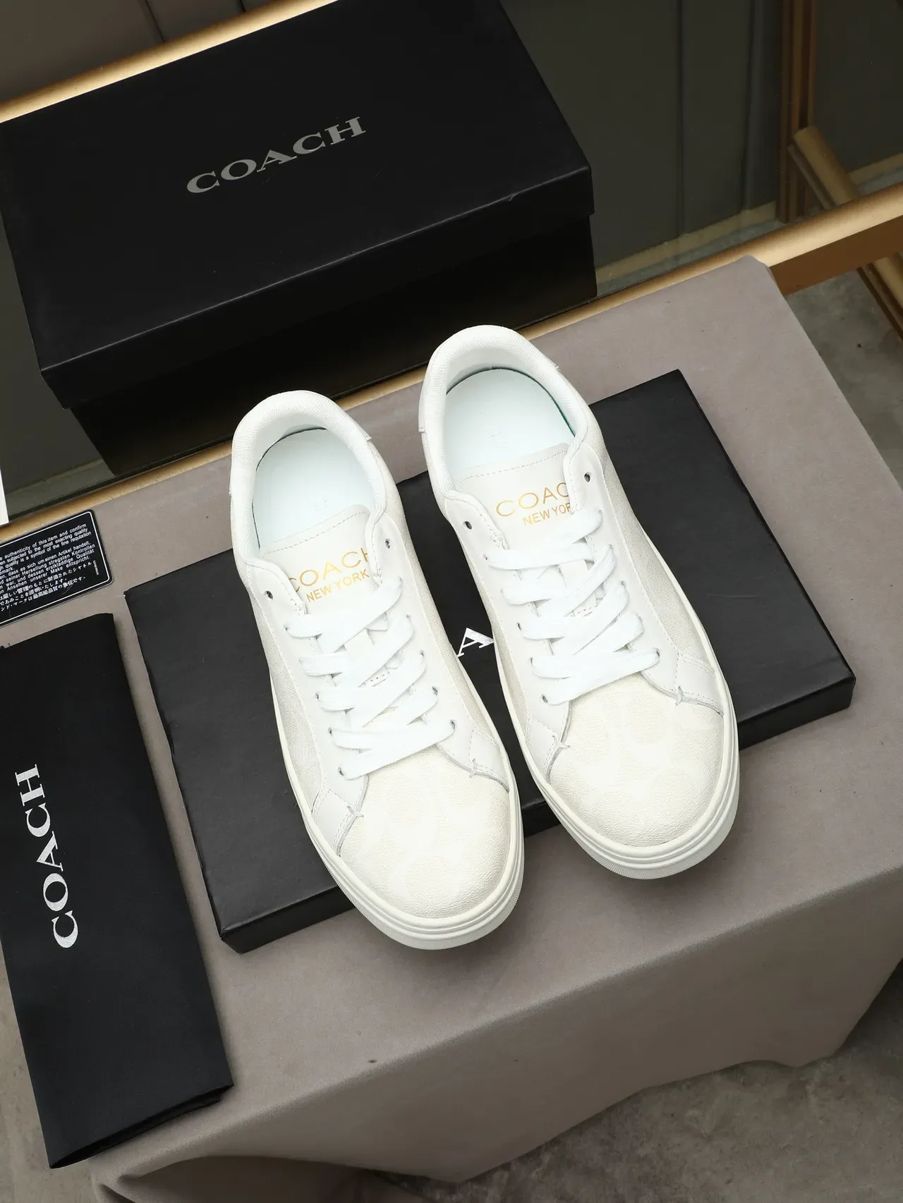 Coach White Low-Top Lifestyle Sneaker 3