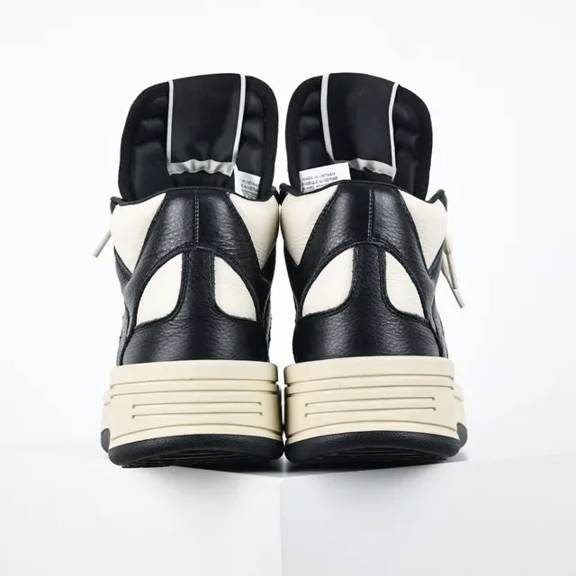 Converse Black Beige High-Top Leather Upper Lifestyle Sneakers 8