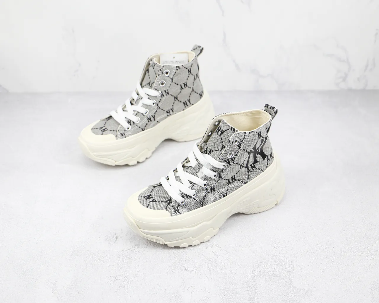 Converse High-Top Monogrammed Canvas Chunky Platform Lifestyle Sneaker 7