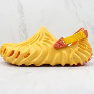 Crocs Echo Clog أصفر وكورال كلوغ من الرغوة المصقول