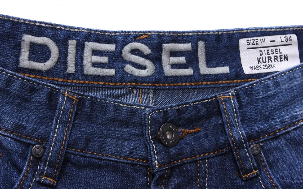 Diesel Blue Navy Distressed Rolled-Cuff Shorts 4